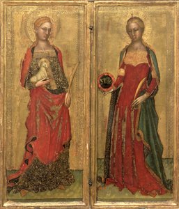 St. Agnes and St. Domitilla by Andrea di Bonaiuto